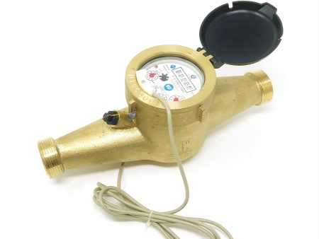 1  Bronze Multi-Jet Water Meter with Pulse Output Hot on Sale